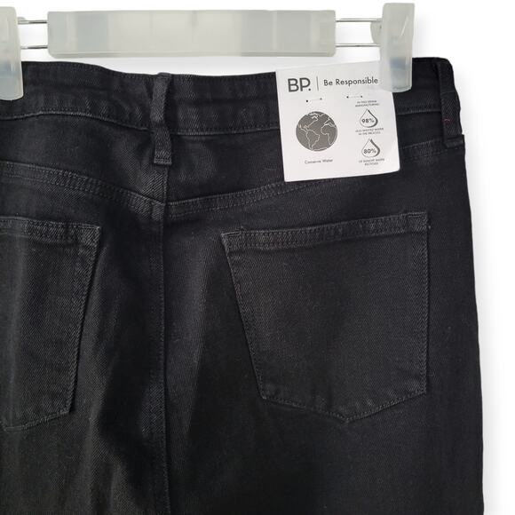 BP. High Rise Skinny Black Exposed Button Fly High Rise Jeans Women Sz 30 - Picture 3 of 10